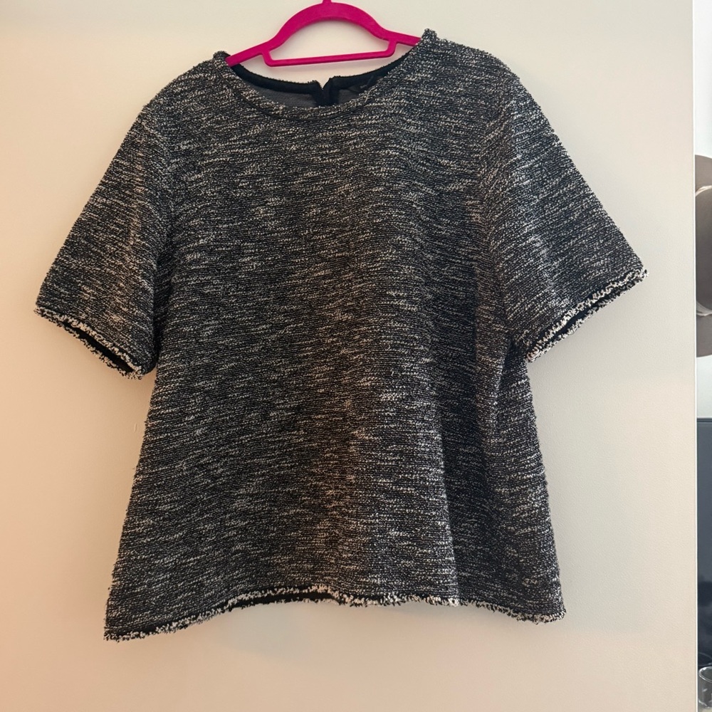 Banana Republic Black and White Short Sleeve Top
